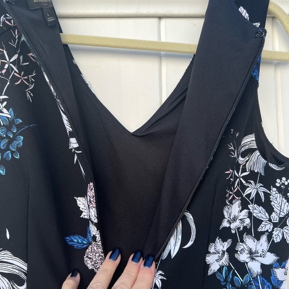 Banana Republic Black‎ Floral Dress Size 6 - Picture 5 of 8